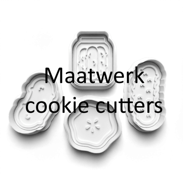 Maatwerk cookie cutters. Geheel naar eigen wens kunnen ze gemaakt worden